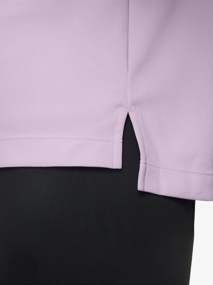Nike Doll Lilac Dri-FIT Long Sleeve Half Zip Top - Image 3 of 3
