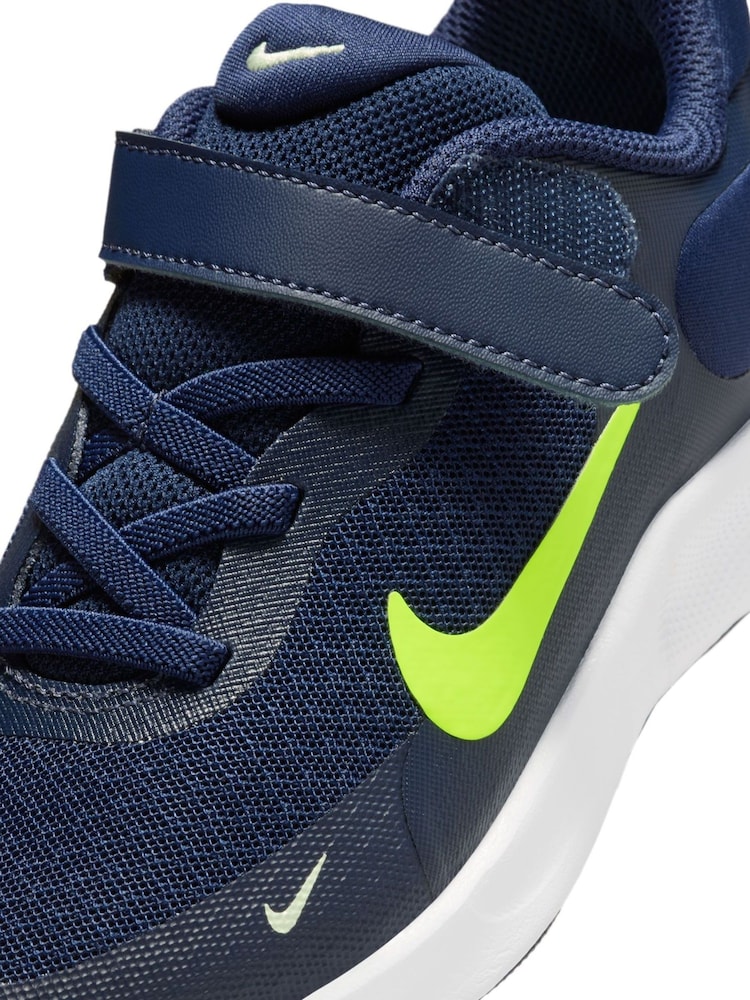 Nike Navy Blue Volt Junior Revolution 7 Trainers - Image 10 of 10
