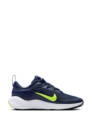 Nike Navy Blue Volt Junior Revolution 7 Trainers - Image 3 of 10