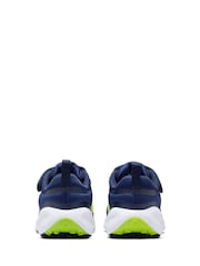 Nike Navy Blue Volt Junior Revolution 7 Trainers - Image 6 of 10