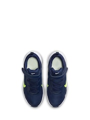 Nike Navy Blue Volt Junior Revolution 7 Trainers - Image 7 of 10