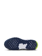 Nike Navy Blue Volt Junior Revolution 7 Trainers - Image 8 of 10