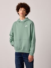 Зеленый с принтом пара - Худи из флиса Nike Club - Изображение 1 из 1