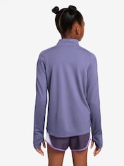 Morado amatista - Top de manga larga con media cremallera Dri-FIT de Nike - Imagen 2 de 3