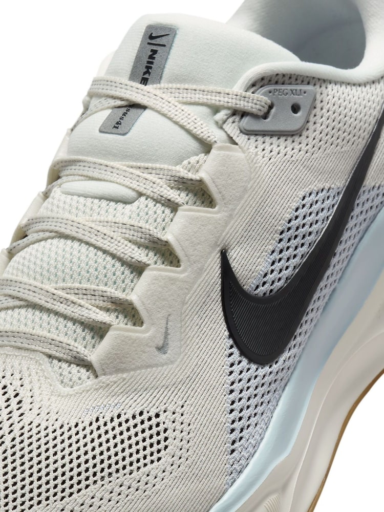 Nike White/Lemon Pegasus 41 Road Running Trainers - Image 10 of 10