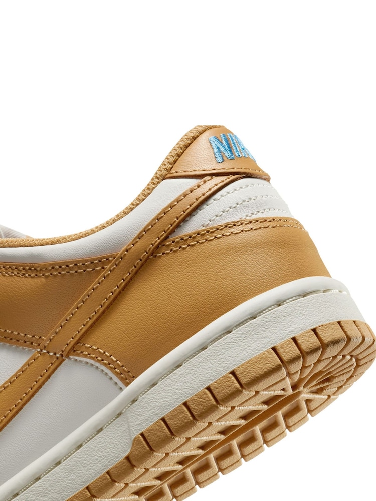 Nike Honeycomb Gold and White Youth Dunk Low Trainers - Image 10 of 10 Nike Honeycomb Gold and White Youth Dunk Low Trainers - Image 10 of 10