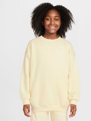 Crema de coco - Sudadera extragrande polar de Nike Club - Imagen 1 de 3
