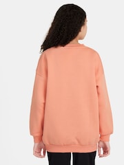 Nike Apricot Orange Oversized Club Fleece Sweatshirt - Image 2 of 3