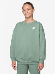 Nike Steam Green Oversized Club Fleece Sweatshirt - Image 1 of 3