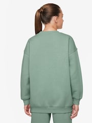 Nike Steam Green Oversized Club Fleece Sweatshirt - Image 2 of 3