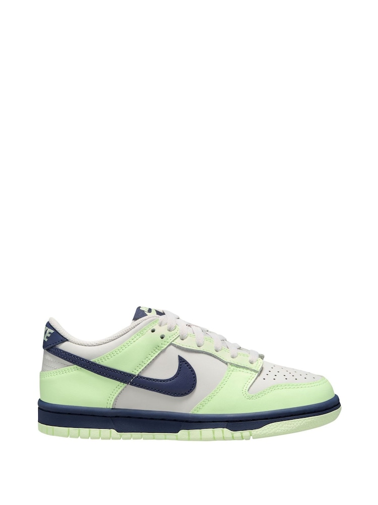 Nike Black Grey Volt Youth Dunk Low Trainers - Image 1 of 4