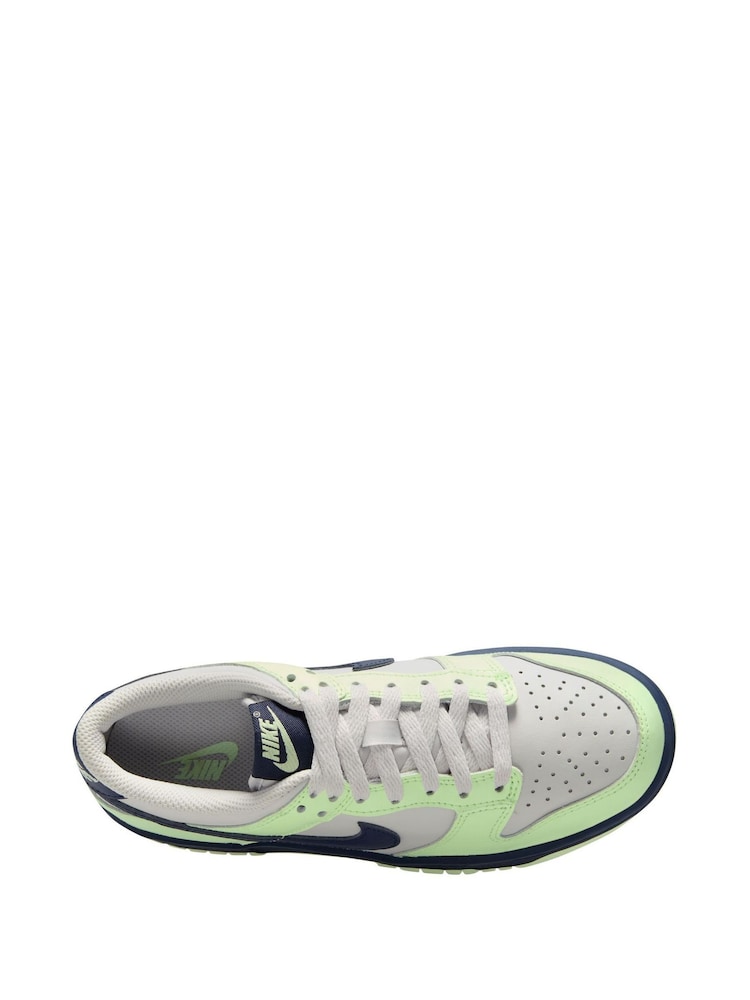 Nike Black Grey Volt Youth Dunk Low Trainers - Image 3 of 4