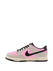 Nike Pink Rise and Natural Youth Dunk Low Trainers - Image 2 of 4