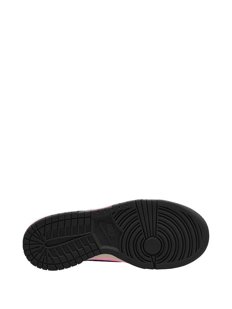 Nike Pink Rise and Natural Youth Dunk Low Trainers - Image 4 of 4 Nike Pink Rise and Natural Youth Dunk Low Trainers - Image 4 of 4