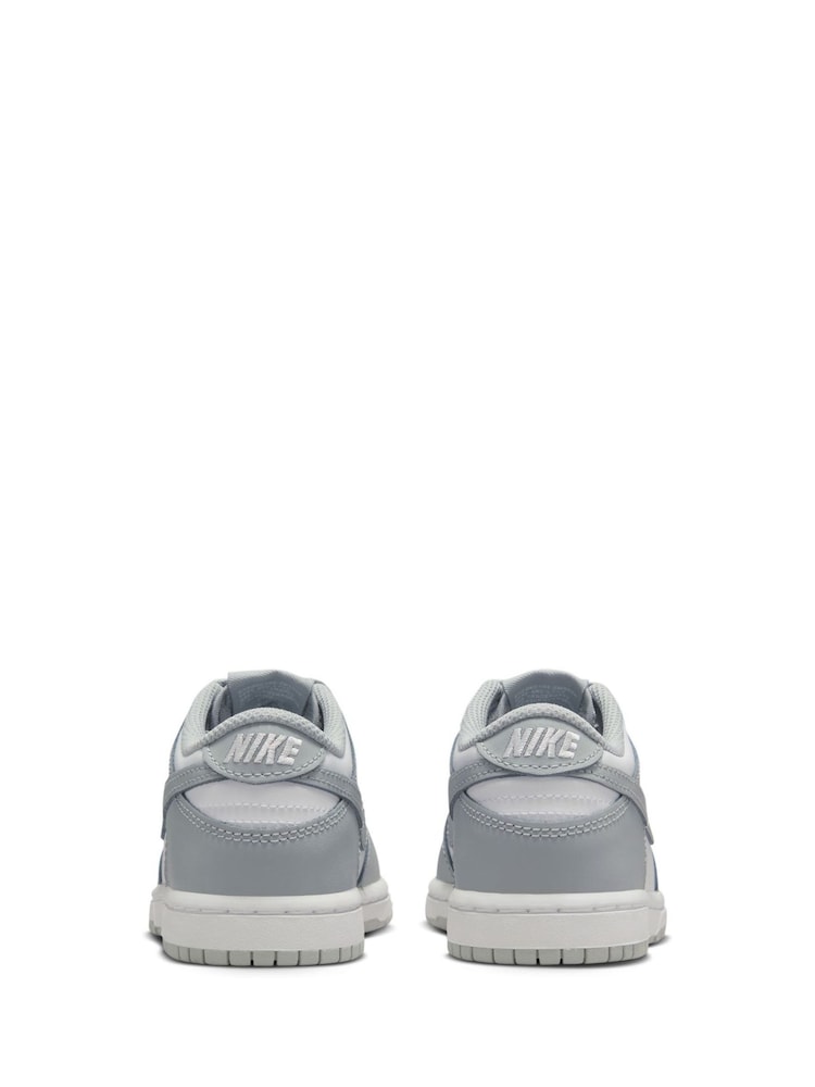 Nike Smoke Grey/White Junior Dunk Low Shoes - Image 7 of 10