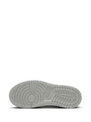 Nike Smoke Grey/White Junior Dunk Low Shoes - Image 8 of 10