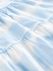 Albastru model tie dye - Rochie de vară cu bretele (3-16ani) - Imaginea 7 din 8