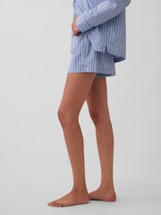 Blau - Gap Poplin Pyjamas Boxer Shorts - Bild 3 von 5