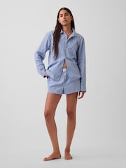 Blau - Gap Poplin Pyjamas Boxer Shorts - Bild 4 von 5