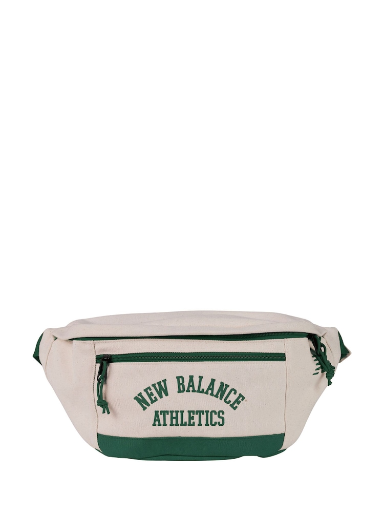 New Balance Green 100% Cotton Canvas Waist Bag - Image 3 of 5