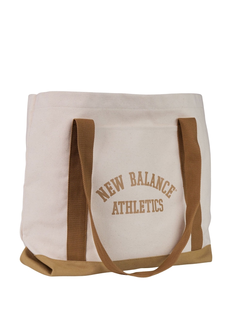 New Balance Brown 100% Cotton Classic Canvas Tote - Image 1 of 4