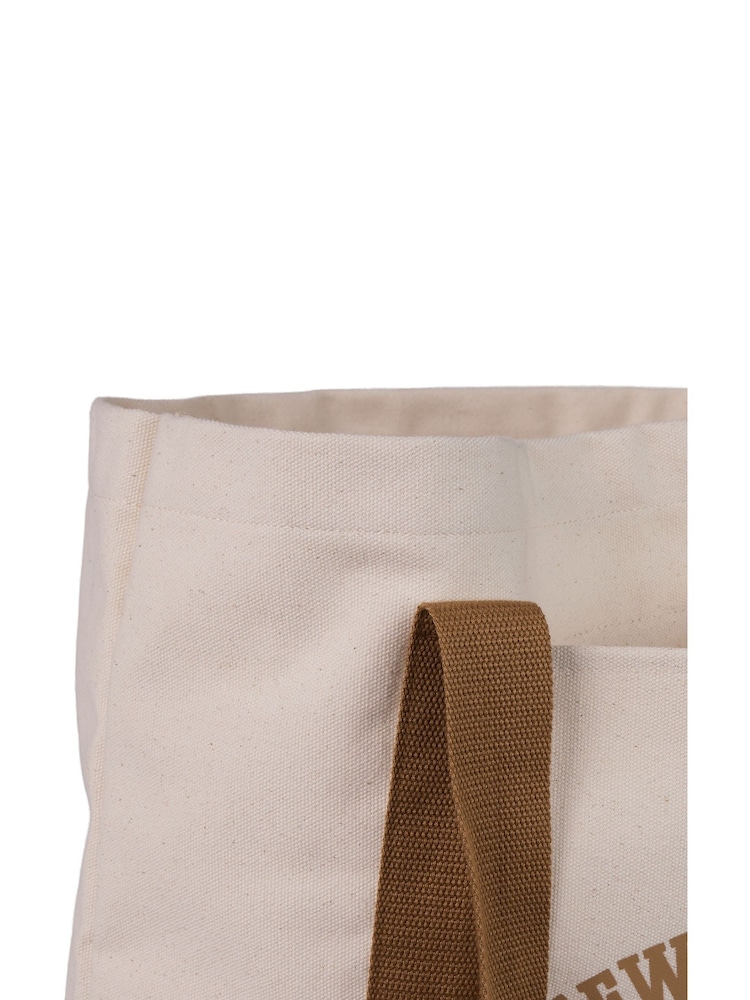 New Balance Brown 100% Cotton Classic Canvas Tote - Image 4 of 4