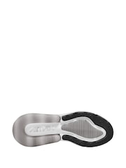 Nike Grey Silver Youth Air Max 270 Trainers - Image 3 of 3