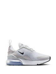 Nike Grey Silver Junior Air Max 270 Trainers - Image 2 of 10