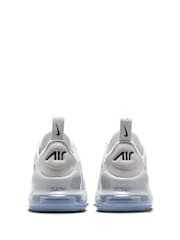 Nike Grey Silver Junior Air Max 270 Trainers - Image 7 of 10