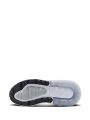 Nike Grey Silver Junior Air Max 270 Trainers - Image 8 of 10