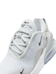 Nike Grey Silver Junior Air Max 270 Trainers - Image 9 of 10
