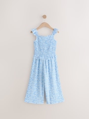Blue/White Floral Jumpsuit (3-16yrs) - Image 4 of 7