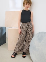 Animal Print Print Wide Leg Trousers (3-16yrs) - Image 1 of 3