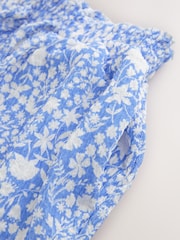 Blue Floral Print Wide Leg Trousers (3-16yrs) - Image 8 of 9