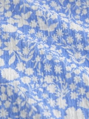 Blue Floral Print Wide Leg Trousers (3-16yrs) - Image 9 of 9