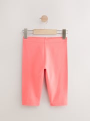 Animal/Purple/Coral 4 Pack Cropped Leggings (3-16yrs) - Image 5 of 8