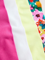 Floral/Pink 4 Pack Cropped Leggings (3-16yrs) - Image 7 of 8