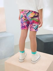 Pink Graffiti Cycle Shorts (3-16yrs) - Image 3 of 4
