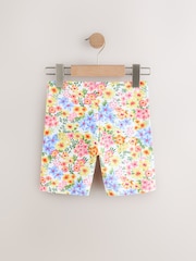 Pink/Blue Floral Cycle Shorts 3 Pack (3-16yrs) - Image 3 of 7