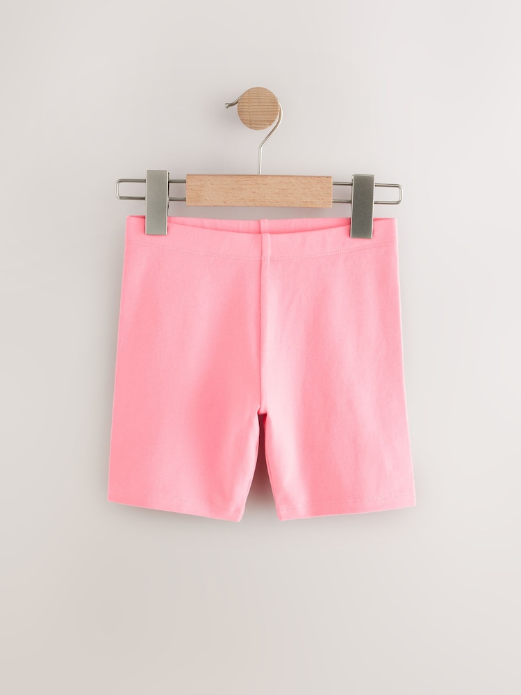 Pink/Blue Floral Cycle Shorts 3 Pack (3-16yrs) - Image 5 of 7