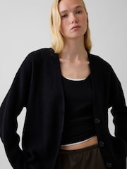 Gap Black CashSoft Oversized Cardigan - Image 4 of 4