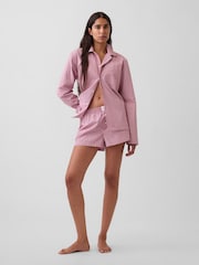 Rosa, kariert - Gap Poplin Pyjamas Boxer Shorts - Bild 4 von 5