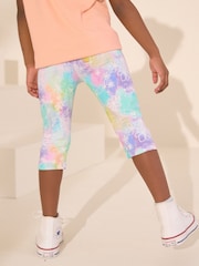 Tie Dye 1 Pack Cropped Leggings (3-16yrs) - Image 2 of 3