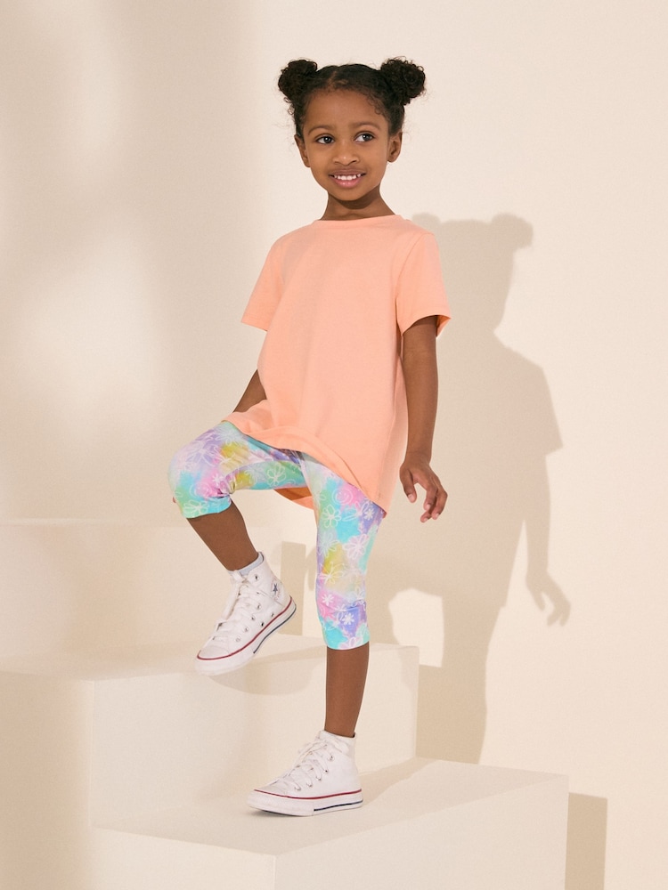 Tie Dye 1 Pack Cropped Leggings (3-16yrs) - Image 3 of 3