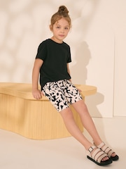 Black/White Stampy Cycle Shorts (3-16yrs) - Image 3 of 3