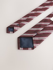 Red Slim Pattern Tie - Image 3 of 3