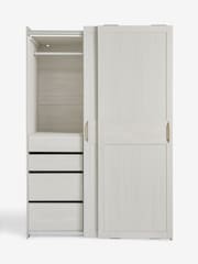 White Evie Statement Oak Effect 1.5m Sliding Wardrobe - Image 10 of 15
