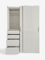 White Evie Statement Oak Effect 1.5m Sliding Wardrobe - Image 11 of 15