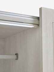 White Evie Statement Oak Effect 1.5m Sliding Wardrobe - Image 12 of 15