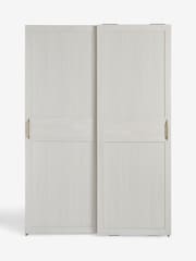 White Evie Statement Oak Effect 1.5m Sliding Wardrobe - Image 7 of 15